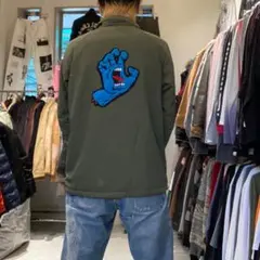 SANTA CRUZ M スクリーミングハンド ボア ナイロンコーチジャケット