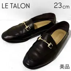 【美品】LE TALON ルタロン　レザービットバブーシュ　黒 23cm 本革のサムネイル
