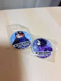 僕のヒーローアカデミア ガチャガチャ 缶バッチ 轟焦凍　耳郎響香