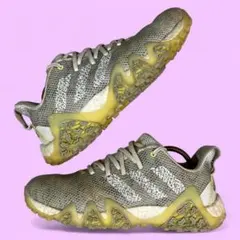 ひ*り様 ADIDAS アディダスゴルフ 24㎝ ゴルフシューズ グレー/イエロ