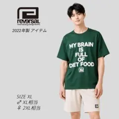 極美品　2022年製　リバーサル　ビッグロゴ　ゆるダボ　半袖 Tシャツ　緑　XLのサムネイル