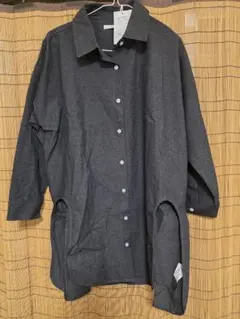 KISE COMPANY ダークグレー コットンシャツ Lサイズ