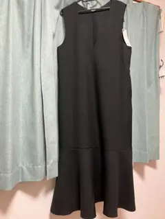 GU ノースリーブ ロングワンピース L ブラック