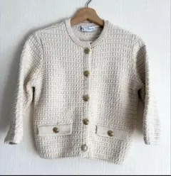 ZARA 金ボタン　ニットカーディガン