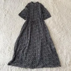 完売品✨美品✨近年✨マカフィー ジオメトリックフラワーロングワンピース リネン混