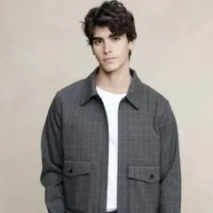 BANANA REPUBLIC チェック柄ジャンパー Lサイズ