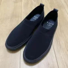 24.5cm サヤ　スリッポン　レディース ブラック