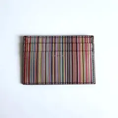 Paul Smith ストライプパスケース カード入れ 定期 ブラック
