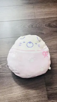 すみっコぐらしの猫の顔クッションとブランケットセット