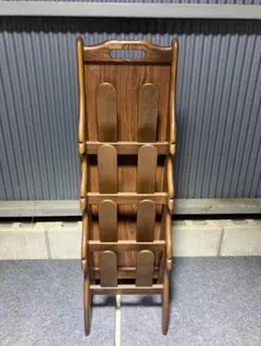 カリモク家具　スリッパラック　中古品　美品のサムネイル