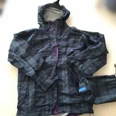 Columbia ダークグリーンチェック マウンテンパーカー
