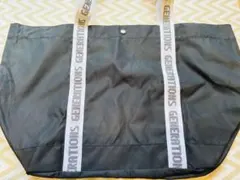 GENERATIONS 黒 キャンバストートバッグ