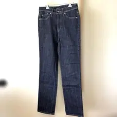 Mrs. Jeana ブラックデニム ストレートジーンズ