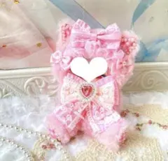 10〜14cm ハンドメイド おすわり着ぐるみ ねこ ぬい服 ぬいぐるみ