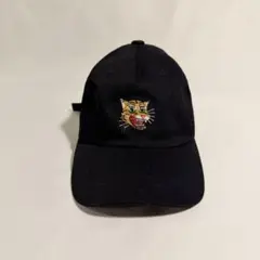 Onitsuka Tiger 刺繍 ベースボールキャップ 黒