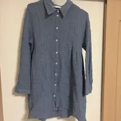 ZARA ザラ　ブラウス　チュニック　ブルー