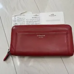 COACH 赤 レザー 長財布