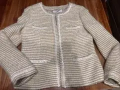 NATURAL BEAUTY BASIC ストライプジャケット Mサイズ