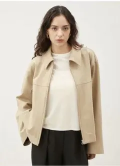 ミラオーウェン/Mila Owen/ステンカラースウェードブルゾン/春秋アウター