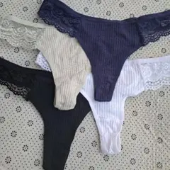 4枚セット Lサイズ レースフローラルパンティー