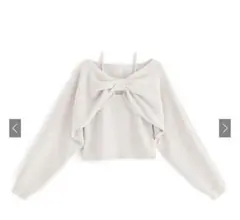 GRL♡デザインニットトップス×キャミソール♡