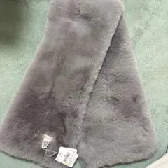 新品 PAUL & JOE ACCESSOIRES ファーマフラー グレーのサムネイル