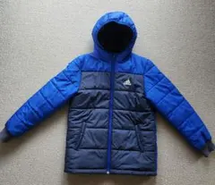 【美品】adidas フード付き　中綿ダウンコート 150