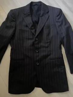 コムサコレクション黒ストライプ ビジネススーツ セット