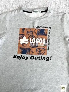 LOGOS アウトドア トレーナー グレー 130cm