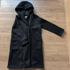 a.g.plus フード付き黒ジャケット