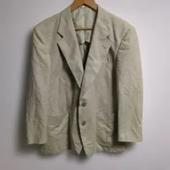 五大陸　GOTAIRIKU　テーラードジャケット　シルク　5L　背抜き　ベージュ