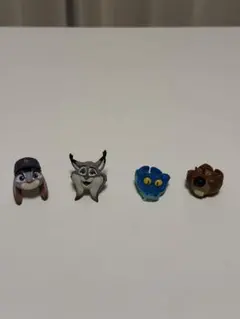 ズートピア　リング　4体セット