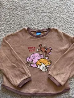 Disney キッズ 長袖カットソー 130cm ブラウン　マイケル