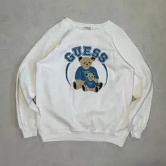 80s USA製 GUESS Bear Sweat Shirt M