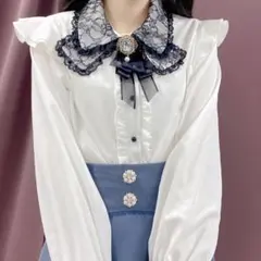 ROJITA オーバーレースリボンカラーブラウスのサムネイル