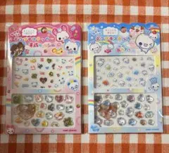 新品未使用　デコプチステッカー　平成ファンシー　あわわちゃん　2点セット