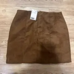H&M ブラウン スエード タイトスカート EUR 36