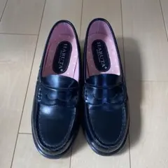 美品　HARUTA ブラック ローファー　24cm