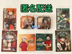 匿名配送【ヒロアカ 緑谷出久＆爆豪勝己 アクキー＆ステッカー等 ８点セット】