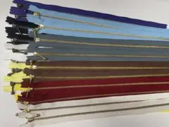 YKK玉付きファスナー　30cm 10色各2本　20本セット