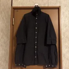 パルティクラール　スタンドカラーシャツジャケット　コクーンシルエット　日本製