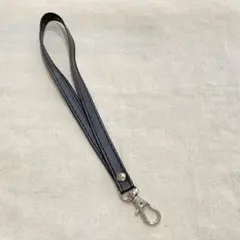 ⭐️新品⭐️ ブラック　PU 合金　スマホストラップ　ストラップ　ハンドストラップ