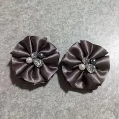 シューズクリップ　シューズアクセサリー　シルバー系　グレー系