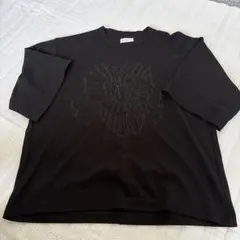 SHAREEF フラワー刺繍 Tシャツ ブラックのサムネイル