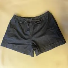 【新品】H&M デニムショートパンツ ワイドショートパンツ インディゴ