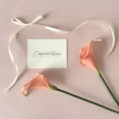 ヘッドパーツ　カラーリリー　ピーチ　アーティフィシャルフラワー　ウェディング
