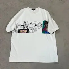 コムデギャルソンオム Tシャツ 白 M 半袖 プリント AD2024 綿100%