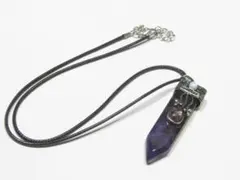 天然石　アメジスト　ネックレス　チョーカー　トップ！