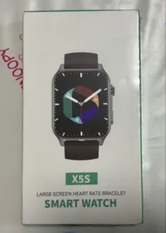 【新品】X5S スマートウォッチ 多機能 HD画面 心拍計IP67防水通知機能