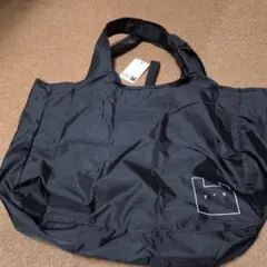 ブラック エコバッグ トートバッグ